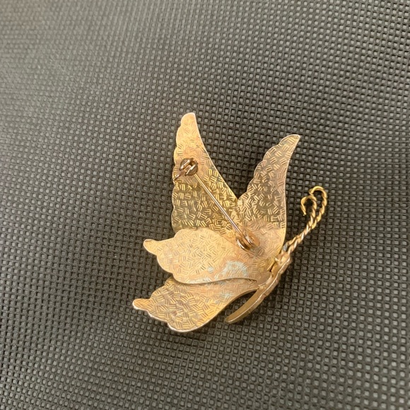 Cloisonné Enamel Butterfly Brooch - Picture 7 of 14